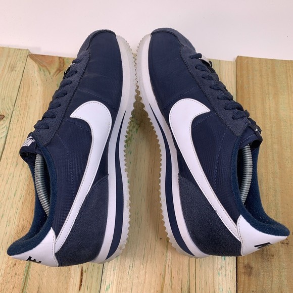 Nike Shoes Mens 7.5 Cortez 72 Basic Nylon Obsidian Navy Blue Running 819720-411 - Picture 7 of 13